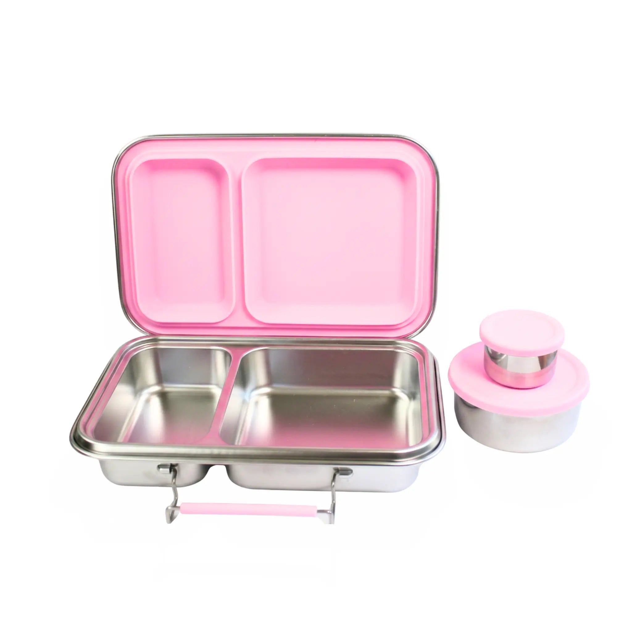2 Compartment Stainless Steel Bento Box and Snack Pot Set Fultums