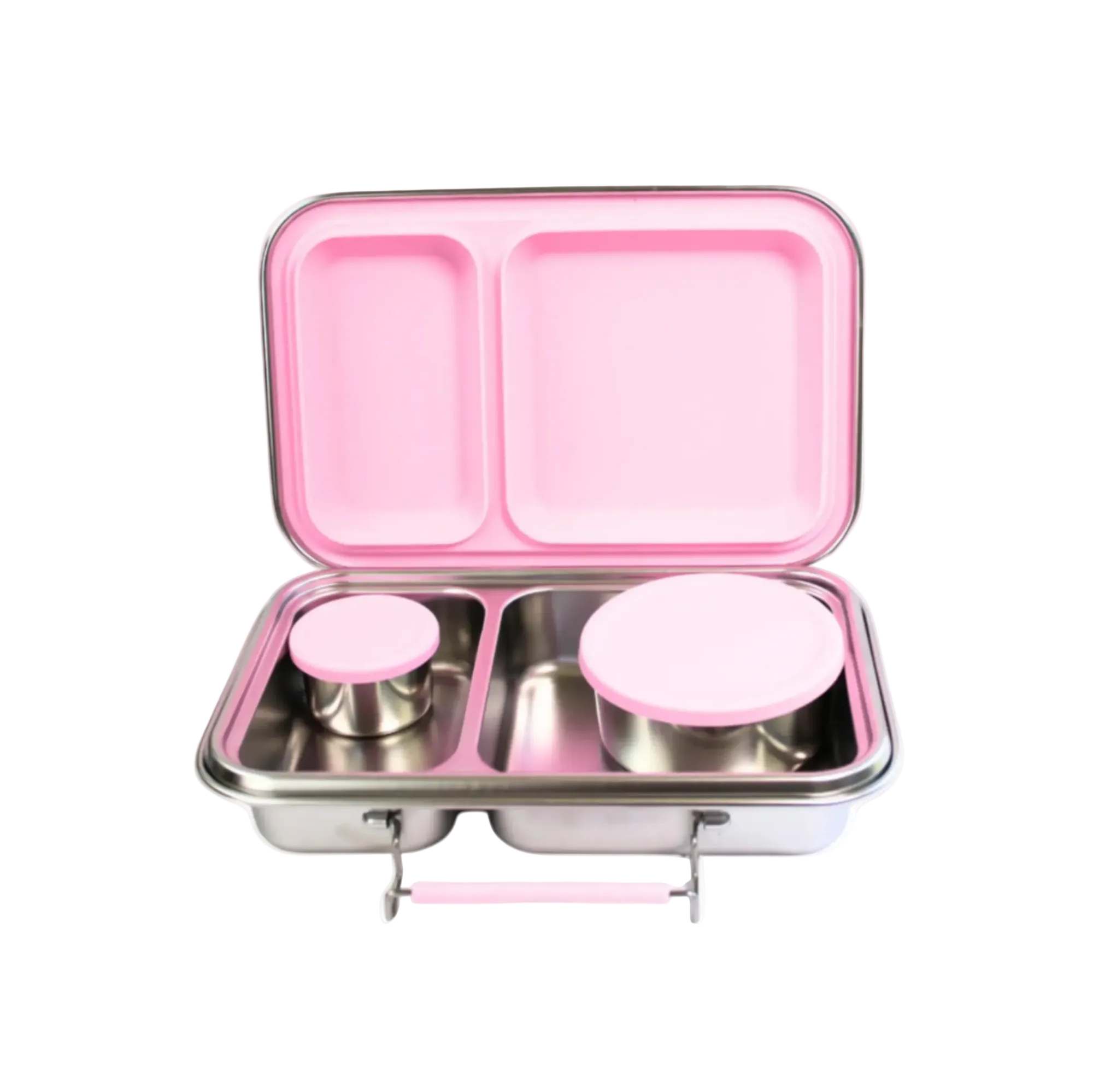 2 Compartment Stainless Steel Bento Box and Snack Pot Set Fultums