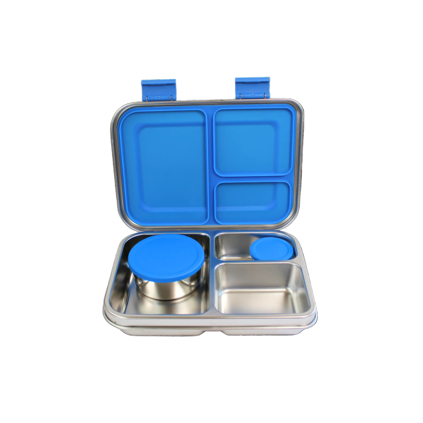 Stainless Steel Bento Box with 3 Compartments and Snack Pot Set Fultums
