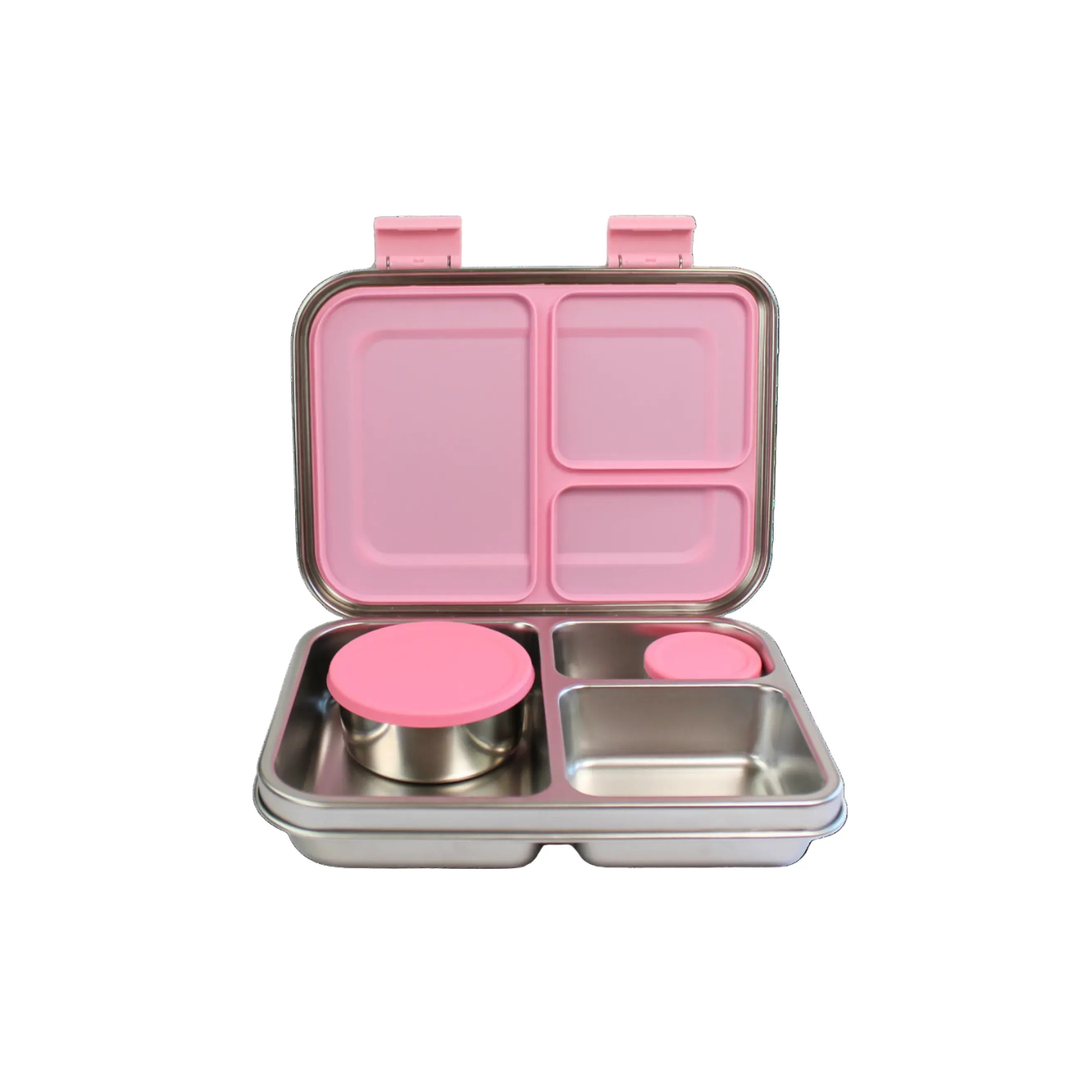 Stainless Steel Bento Box with 3 Compartments and Snack Pot Set Fultums